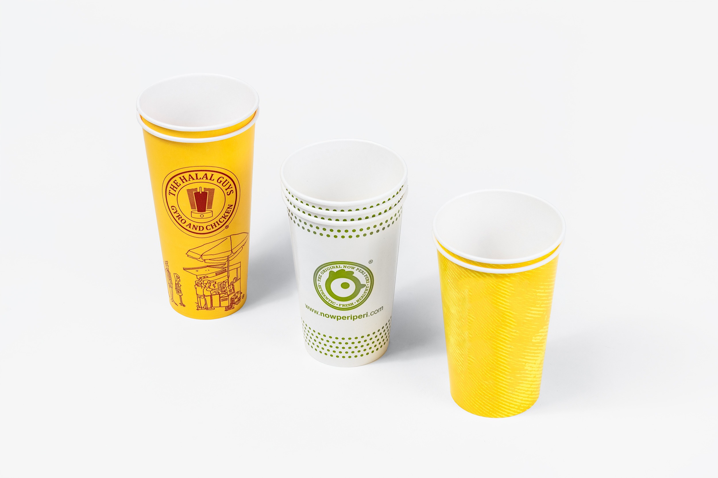 A selection of cold cups, examples shown are of varying styles and sizes.